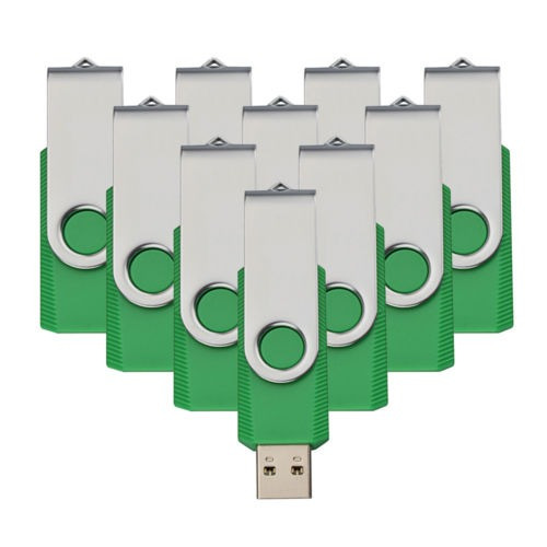 Estados Unidos Stock 10 Pack 1gb Giratorio Usb 2.0 Flash Dri