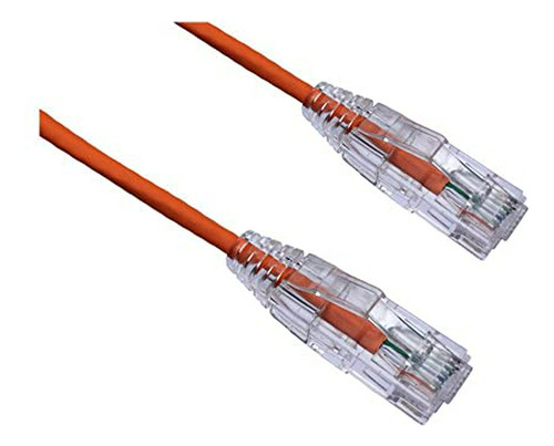 Cable Ethernet Cat6 Ultrafino 4ft (naranja)