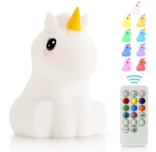 Luces Nocturnas Grandes De Unicornio Para Niños, Lámp...