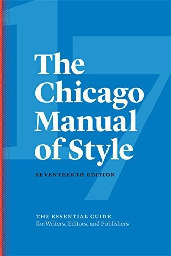 Book : The Chicago Manual Of Style, 17th Edition - The...