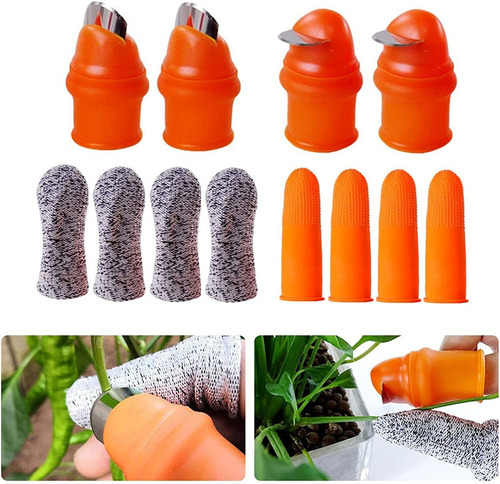 Cortador De Silicona Para Pulgar +protectores  De Dedo (l)