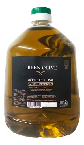 Aceite De Oliva Mezcla Green Olive Sabor Intenso 2 Litros