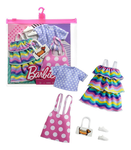 Barbie Fashions - Conjunto De Ropa De 2 Piezas, 2 Trajes De