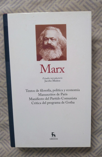 Marx Manifiesto, Manuscritos  Y Otros Textos Gredos   Y.