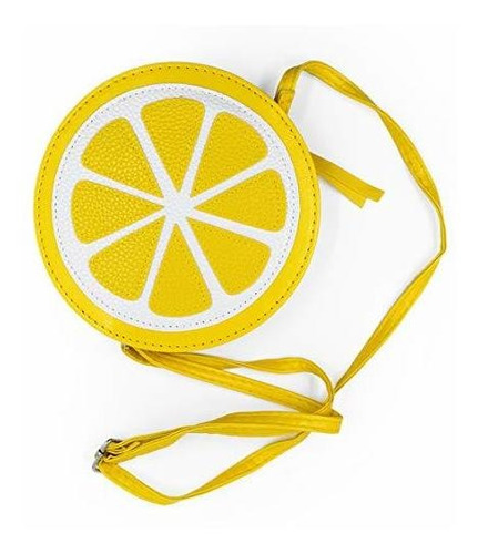 Auear 1 Pc Fruit Round Lemon Bolsos Cruzados Para Mujer Mone