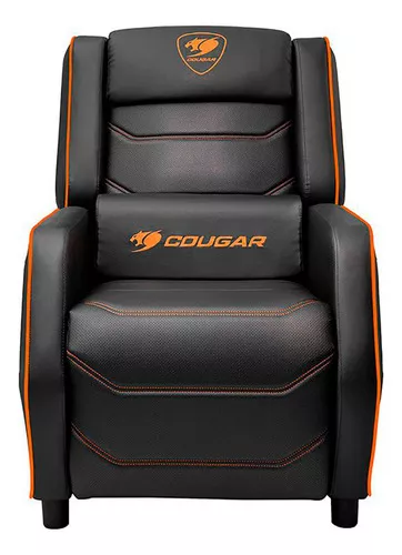 Cadeira de escritório Cougar Armor Titan Pro gamer ergonômica preto e  laranja com estofado de couro