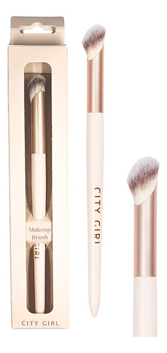 Brocha Para Contorno De Maquillaje Makeup Brush City Girl Color Rosa