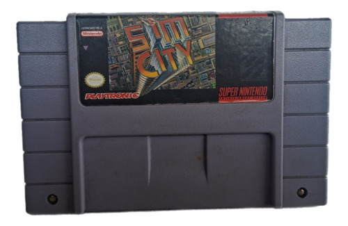 Snes Super Nintendo Sim City Original Usado 