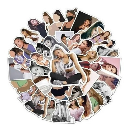 Stickers Autoadhesivos - Ariana Grande  (50 Unidades)
