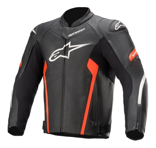 Campera Moto Cuero Faster V2 Alpinestars