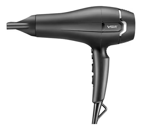 Secador De Pelo Profesional Vgr V-450 Negro 2200w 220v