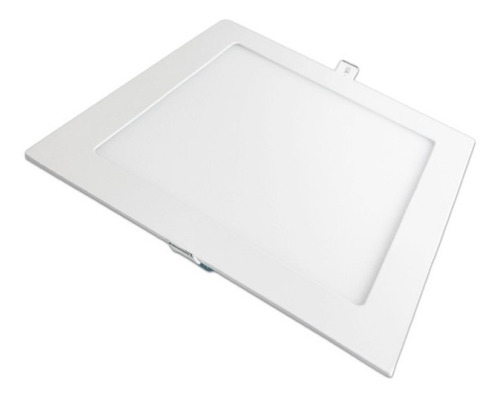 Lampara Led 15w Empotrable Cuadrada Blanca 65k 7'' Hammer 