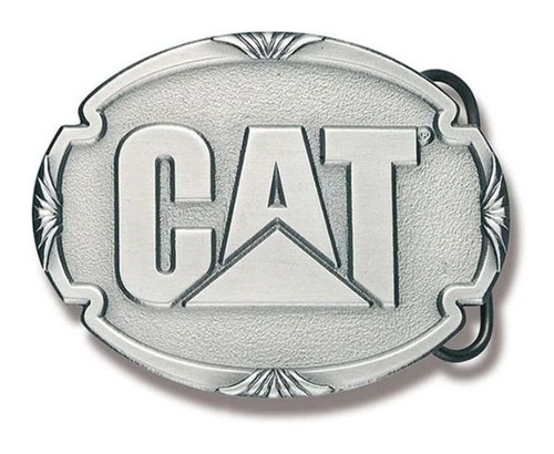 Hebilla Cinturon - Logo Cat - Color Plata