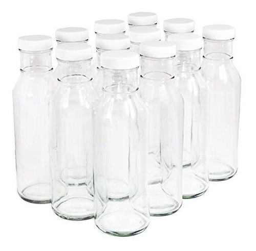 Nicebottles Botellas De Vidrio Transparentes, Para Bebidas O