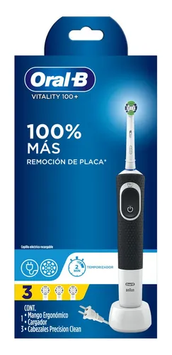 Cepillo Eléctrico Oral-B Vitality Recargable con 3 Repuestos