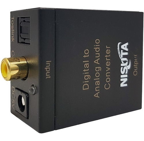 Conversor Audio Digital Coaxial Fibra Optica Nisuta