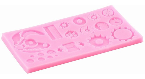 Molde De Engranajes Brújula 3d Para Fondant Pasta Resina