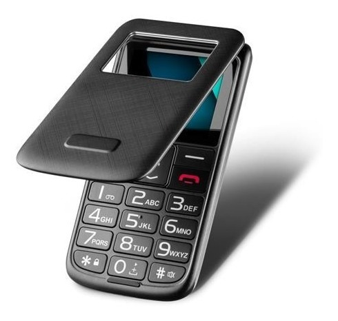 Imagem 6 de 8 de Celular Flip Vita Lite Multilaser Preto - P9142