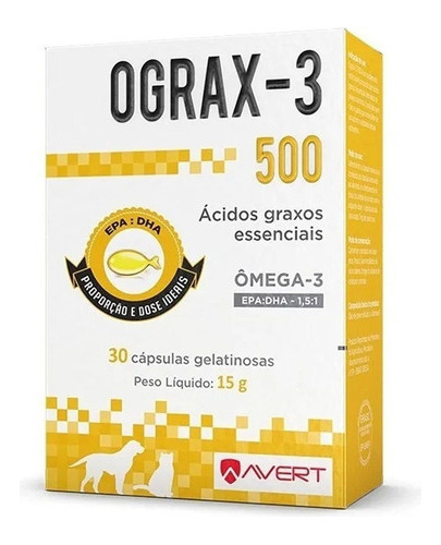 Ograx 3 500mg 30 Cápsulas