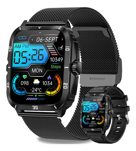 Reloj Inteligente Smartwatch Para Hombre, Deportivo, 3 Atm,