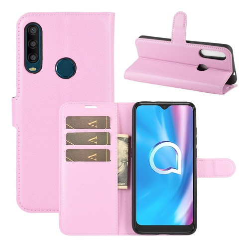 Para Alcatel 1se 2020 Litchi Texture Flip Funda Protectora D