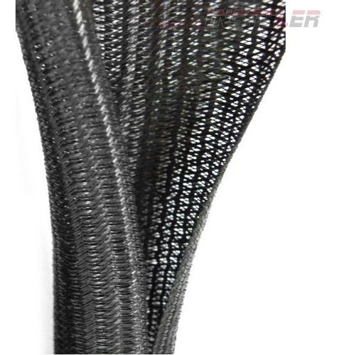 Cubre Cable Piel De Serpiente Abierta 8mm X1m Negro