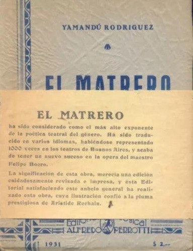 Yamandú Rodriguez: El Matrero (Usado)