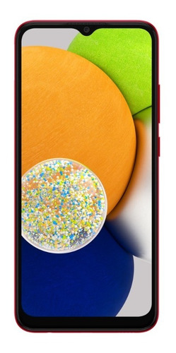 Celular Smartphone Samsung Galaxy A03 A035m 64gb Vermelho - Dual Chip