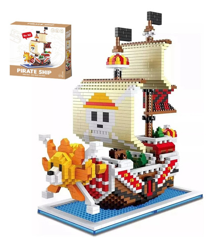 Bloques Luffy Armables 3d De Barco Pirata Rompecabezas 3d De