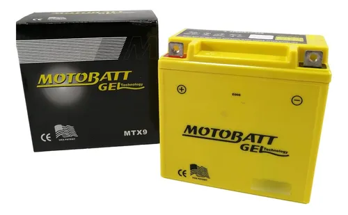 Batería Motobatt Mtx9 Pulsar 180 200 Apache Gn Gs 125