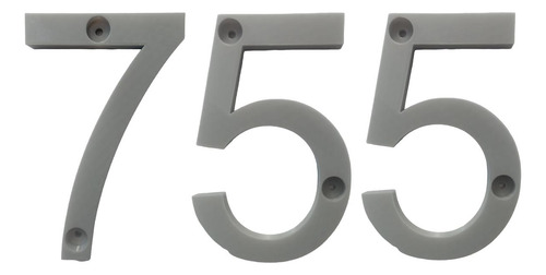 3d Números Para Residencias, Mxdgu-755, Número 755,  17.7cm