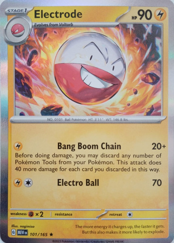 Pokémon Tcg Electrode 101/165 Holo