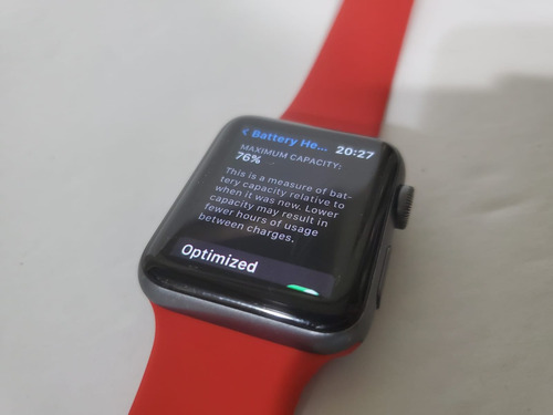 Apple Watch Series 3 - 42mm (gps+cellular - Gris Espacial Gris Oscuro Rojo (Usado)