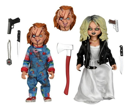 Figura Chucky & Tiffany Pack Doble Bride Of Chucky Neca