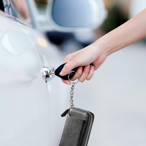 Estuche Funda Llavero Coche Cuero Genuino Llavero Cartera