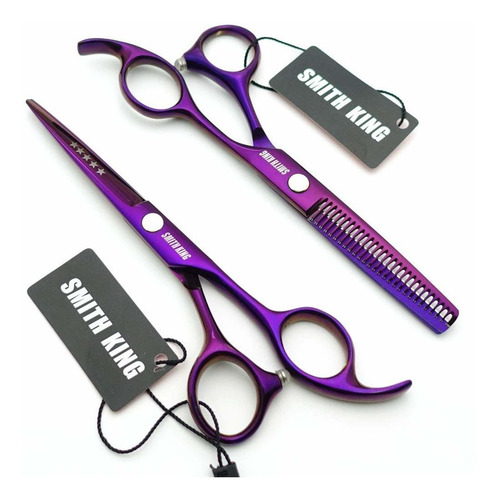 Kit Tijeras Peluquero De 5.5 Smithking Con Peine