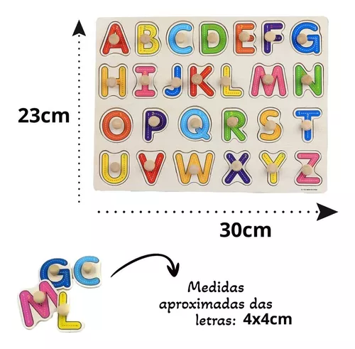 Quebra Cabeça De Madeira Infantil Educativo Com Pinos Cidade