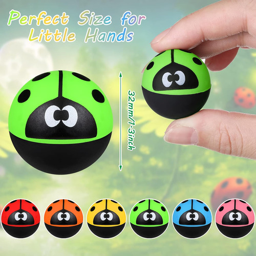 24 Bolas Hinchables De Mariquita, Regalos De Fiesta, Bolas P