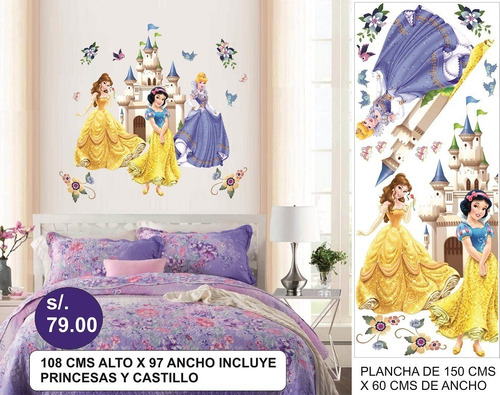 Princesas Disney Y Mas- Decoracion Niñas