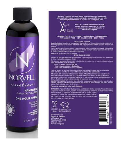 Solução De Bronzeamento Sem Sol Norvell Premium Venetian One