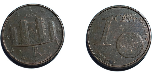 Moneda Italia 1 Céntimo De Euro