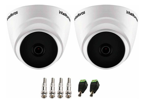 2 Câmeras Interna Intelbras Vhd 1220 D 1080p Visão 20m +plug