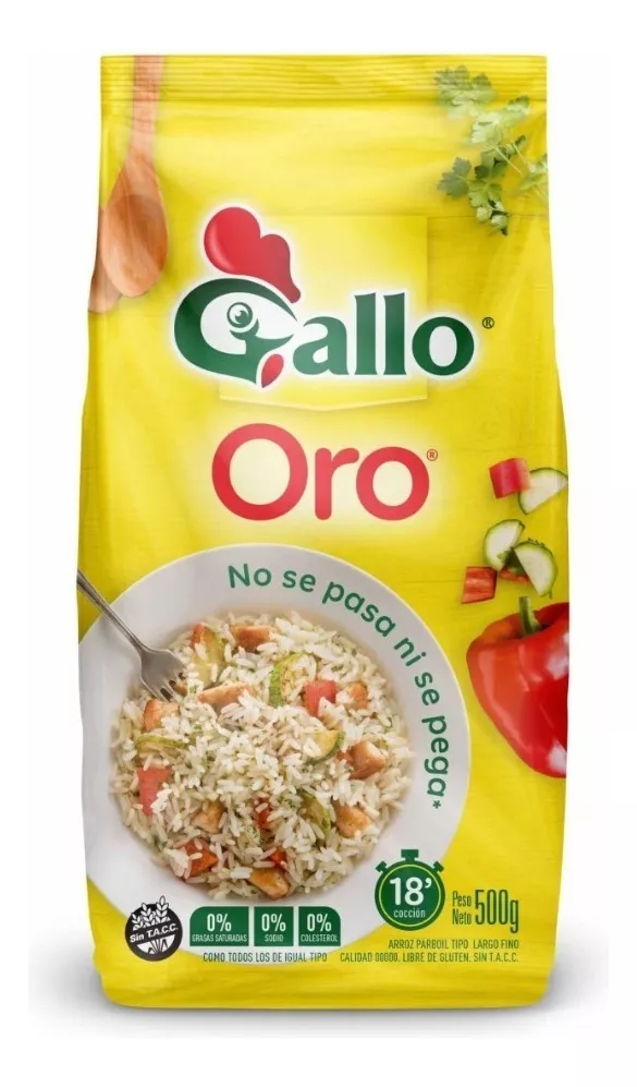 Tercera imagen para búsqueda de arroz gallo oro