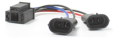 1 Par De Adaptadores Macho H9/h11 A Conector Hembra H4 De 3