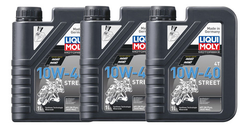 Aceite 10w40 Street Sintetico Moto Liqui Moly 3 Litros