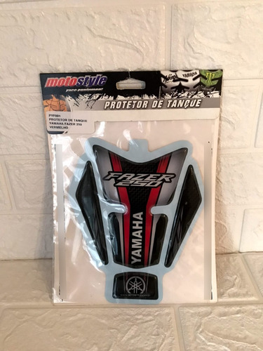 Protector Tanque Yamaha Fazer 250 Carbono Rojo #05