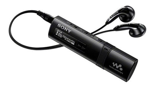 Reprodutor Mp3 Sony Walkman Nwz-b183f/rc De 4gb Com Rádio F Cor Preto