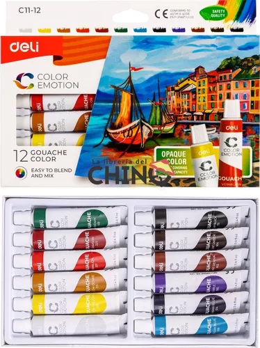 Set de pintura gouache Mont Marte de 12 ml x 12 unidades