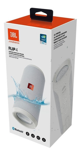 Jbl Flip 4 Portátil Bluetooth Blanco Speaker Jblflip4wht