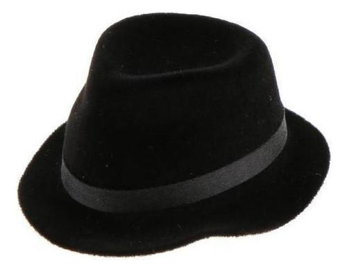 Accesorios De Sombrero De Bombín Negro A Escala 2x1/6 Para